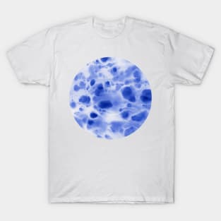 Blue travertine (circle) T-Shirt